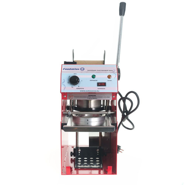  Запайщик пластиковой тары полуавтоматический Foodatlas WY-863 (стакан d70-90)