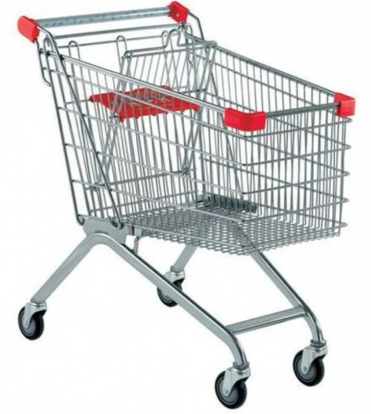 Тележка покупательская EKSI TPR125 KTE0180BS красная фото в #REGION_NAME_DECLINE_PP#