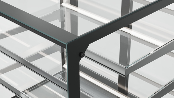 Витрина кондитерская Carboma Cosmo KC71-130 VV 0,6-1 закрытая