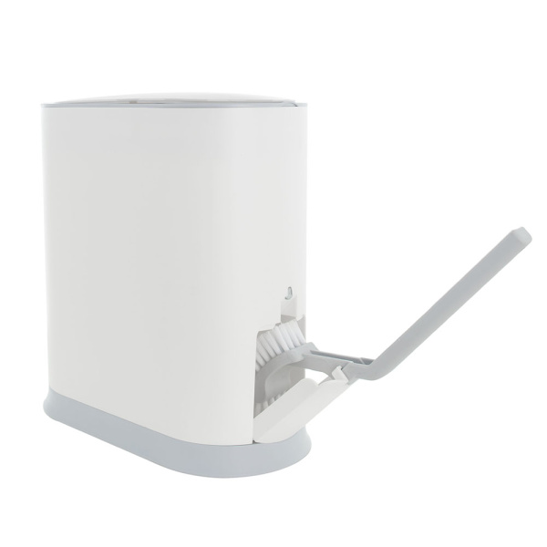 Ведро для мусора Foodatlas JAH-2014 с ершиком белое фото в #REGION_NAME_DECLINE_PP#