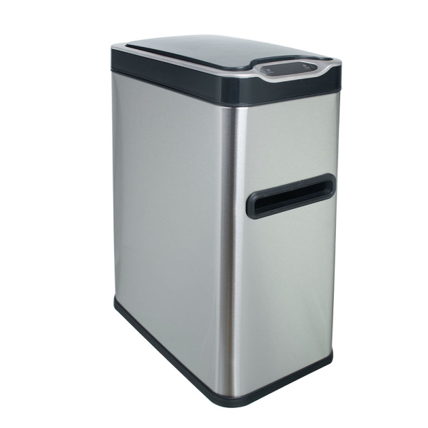 Ведро для мусора Foodatlas JAH-534 с ершиком серое фото в #REGION_NAME_DECLINE_PP#