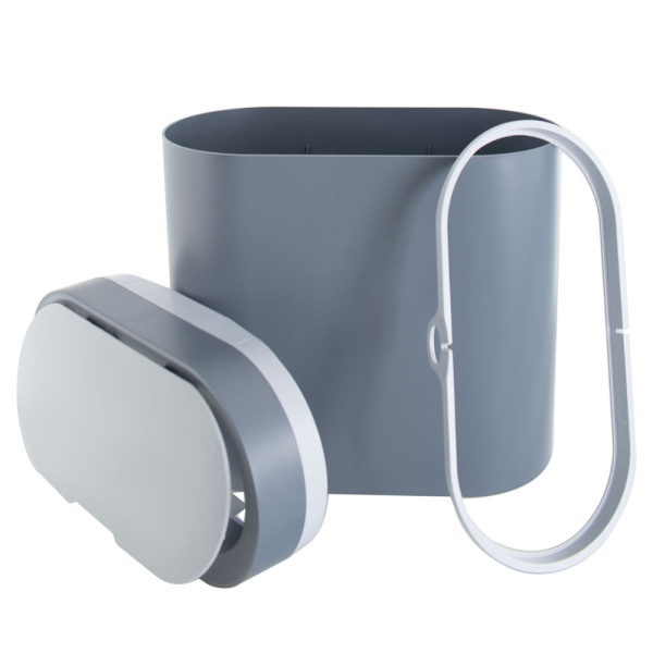 Ведро для мусора Foodatlas JAH-6711 серое фото в #REGION_NAME_DECLINE_PP#