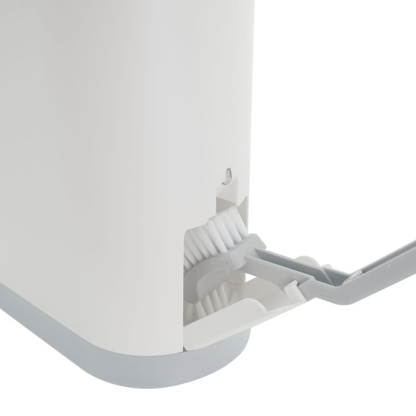 Ведро для мусора Foodatlas JAH-6712 с ершиком белое фото в #REGION_NAME_DECLINE_PP#