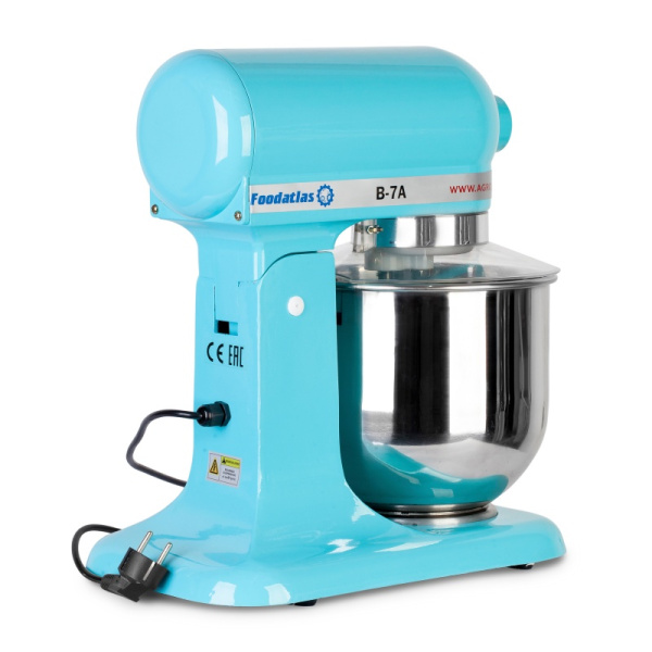 Миксер планетарный Foodatlas B-7A Eco бирюзовый фото в #REGION_NAME_DECLINE_PP#