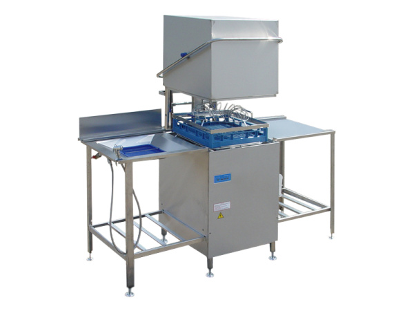 Купольная посудомоечная машина ГродТоргМаш МПУ-700-01 со столами загрузки и разгрузки